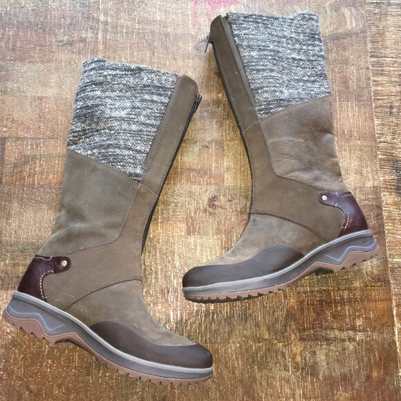 Merrell Eventyr Cuff Tall Boot Womens 9.5 Dark Earth Brown Waterproof Winter - Picture 5 of 9